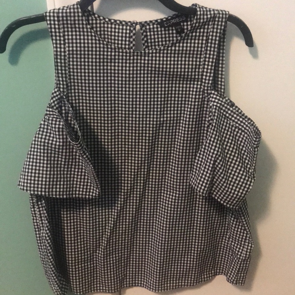 Express cold shoulder top